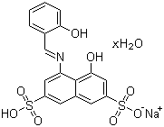 structure of CAS# 206752-32-1, Azomethine-H monosodium salt hydrate;4-Hydroxy-5-[[(2-hydroxyphenyl)methylene]amino]-2,7-naphthalenedisulfonic acid monosodium salt hydrate