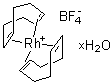 structure of CAS# 207124-65-0, Bis(1,5-cyclooctadiene)rhodium(I) tetrafluoroborate hydrate