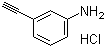 structure of CAS# 207226-02-6, 3-Ethynylaniline hydrochloride;3-Ethynylbenzenamine hydrochloride