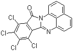 structure of CAS# 20749-68-2, Solvent Red 135;C.I. 564120; Solvent Red 162; 8,9,10,11-Tetrachloro-12H-phthaloperin-12-one