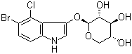 structure of CAS# 207606-55-1, 5-Bromo-4-chloro-1H-indol-3-yl beta-D-xylopyranoside