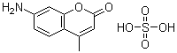 structure of CAS# 207673-94-7, 7-amino-4-methyl-2H-1-Benzopyran-2-one sulfate