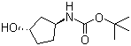 结构式 CAS# 207729-04-2, rel-N-[(1R,3R)-3-羟基环戊基]氨基甲酸叔丁酯