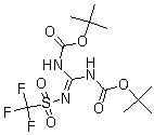 结构式 CAS# 207857-15-6, N,N'-二叔丁氧羰基-N''-三氟甲基磺酰基胍