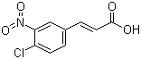 structure of CAS# 20797-48-2, 4-Chloro-3-nitrocinnamic acid;3-(4-Chloro-3-nitrophenyl)acrylic acid; trans-4-Chloro-3-nitrocinnamic acid