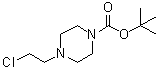 4-(2-Chloroethyl)piperazine-1-carboxylic acid tert-butyl ester molecular structure (CAS 208167-83-3)