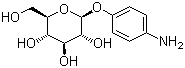 结构式 CAS# 20818-25-1, 4-氨基苯基 beta-D-吡喃葡萄糖苷