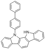 结构式 CAS# 2095887-12-8, 11-([1,1'-联苯]-4-基)-11,12-二氢吲哚并[2,3-a]咔唑