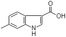 structure of CAS# 209920-43-4, 6-Methylindole-3-carboxylic acid;6-Methyl-1H-indole-3-carboxylic acid