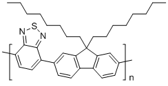structure of CAS# 210347-52-7, 9,9-Dioctylfluorene-2,1,3-benzothiadiazole copolymer;F8BT; PFBT; PFO-BT 15