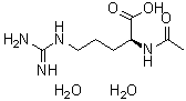 结构式 CAS# 210545-23-6, N2-乙酰基-L-精氨酸二水合物