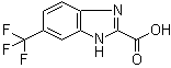 结构式 CAS# 2107-39-3, 6-(三氟甲基)-2-苯并咪唑羧酸