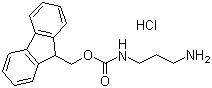 结构式 CAS# 210767-37-6, N-芴甲氧羰基-1,3-丙二胺盐酸盐; N-芴甲氧羰基-1,3-二氨基丙烷盐酸盐