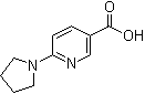 structure of CAS# 210963-95-4, 6-(Pyrrolidin-1-yl)nicotinic acid;2-(Pyrrolidin-1-yl)pyridine-5-carboxylic acid