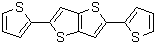 2,5-二(2-噻吩基)噻吩并[3,2-b]噻吩分子结构 (CAS 21210-90-2)