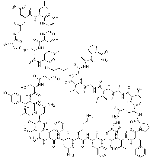 结构式 CAS# 21215-62-3, 降钙素(1-32)