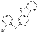 structure of CAS# 2128291-05-2, 4-Bromobenzo[1,2-b:3,4-b']bisbenzofuran;7-bromo-9,20-dioxapentacyclo[11.7.0.02,10.03,8.014,19]icosa-1(13),2(10),3(8),4,6,11,14,16,18-nonaene