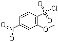 structure of CAS# 21320-91-2, 2-Methoxy-4-nitrobenzenesulfonyl chloride