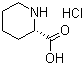 structure of CAS# 2133-33-7, (2S)-2-Piperidinecarboxylic acid hydrochloride