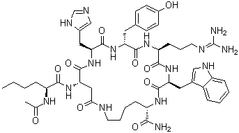 [D-酪氨酰4]美拉诺坦-II分子结构 (CAS 213314-49-9)