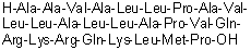 L-Alanyl-L-alanyl-L-valyl-L-alanyl-L-leucyl-L-leucyl-L-prolyl-L-alanyl-L-valyl-L-leucyl-L-leucyl-L-alanyl-L-leucyl-L-leucyl-L-alanyl-L-prolyl-L-valyl-L-glutaminyl-L-arginyl-L-lysyl-L-arginyl-L-glutaminyl-L-lysyl-L-leucyl-L-methionyl-L-proline molecular structure (CAS 213546-53-3)