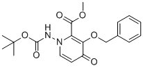 structure of CAS# 2136287-59-5, Methyl 3-(benzyloxy)-1-((tert-butoxycarbonyl)amino)-4-oxo-1,4-dihydropyridine-2-carboxylate