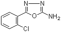 2-氨基-5-(2-氯苯基)-1,3,4-恶二唑分子结构 (CAS 2138-98-9)