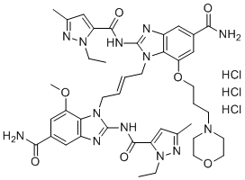 diABZI STING agonist-1 trihydrochloride molecular structure (CAS 2138299-34-8)
