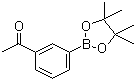 结构式 CAS# 214360-49-3, 3-乙酰基苯硼酸频哪醇酯
