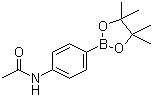 structure of CAS# 214360-60-8, 4-Acetamidophenylboronic acid pinacol ester;4'-(4,4,5,5-Tetramethyl-1,3,2-dioxaborolan-2-yl)acetanilide