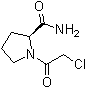 结构式 CAS# 214398-99-9, (S)-1-(2-氯乙酰基)吡咯烷-2-甲酰胺