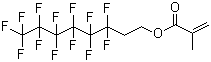 2-(全氟己基)乙基甲基丙烯酸酯分子结构 (CAS 2144-53-8)