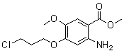 结构式 CAS# 214470-59-4, 2-氨基-4-(3-氯丙氧基)-5-甲氧基苯甲酸甲酯