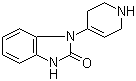 1,3-Dihydro-1-(1,2,3,6-tetrahydro-4-pyridinyl)-2H-benzimidazole-2-one molecular structure (CAS 2147-83-3)