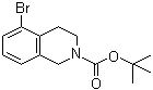 结构式 CAS# 215184-78-4, 5-溴-3,4-二氢-1H-异喹啉-2-羧酸叔丁酯
