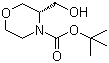 (3R)-3-(羟甲基)吗啉-4-羧酸叔丁酯分子结构 (CAS 215917-99-0)