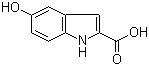 structure of CAS# 21598-06-1, 5-Hydroxyindole-2-carboxylic acid;5-Hydroxy-2-indolecarboxylic acid