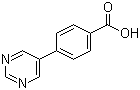 结构式 CAS# 216959-91-0, 4-(嘧啶-5-基)苯甲酸