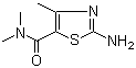 结构式 CAS# 21709-40-0, 2-氨基-N,N,4-三甲基-1,3-噻唑-5-甲酰胺