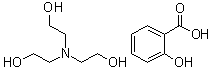 结构式 CAS# 2174-16-5, 三乙醇胺水杨酸盐