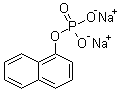 结构式 CAS# 2183-17-7, 1-萘酚磷酸酯二钠盐