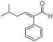 structure of CAS# 21834-92-4, Cocal;2-Phenyl-5-methyl-2-hexenal; 5-Methyl-2-phenyl-2-hexenal