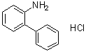 structure of CAS# 2185-92-4, 2-Phenylaniline hydrochloride;[1,1'-Biphenyl]-2-amine hydrochloride (1:1)