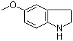 结构式 CAS# 21857-45-4, 5-甲氧基吲哚啉