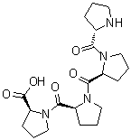 structure of CAS# 21866-90-0, L-Prolyl-L-prolyl-L-prolyl-L-proline;L-Proline tetrapeptide; Tetraproline