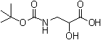 structure of CAS# 218916-64-4, 3-(tert-Butoxycarbonylamino)-2-hydroxypropanoic acid