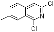 structure of CAS# 21902-37-4, 1,3-Dichloro-7-methylisoquinoline