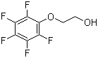 structure of CAS# 2192-55-4, 2-Pentafluorophenoxyethanol;2-(Pentafluorophenoxy)ethanol; 2-(2,3,4,5,6-Pentafluorophenoxy)ethanol