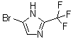 structure of CAS# 219534-98-2, 5-Bromo-2-(trifluoromethyl)-1H-imidazole