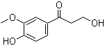 structure of CAS# 2196-18-1, 3,4'-Dihydroxy-3'-methoxypropiophenone;beta-Hydroxypropiovanillone; 3-Hydroxy-1-(4-hydroxy-3-methoxyphenyl)-1-propanone